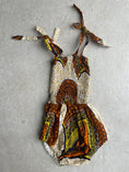 Load image into Gallery viewer, Pre-loved Orange Fan Aisha Romper