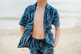 Load image into Gallery viewer, Temi Swim Shirt | Blue Zebra