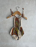 Load image into Gallery viewer, Pre-loved Orange Fan Aisha Romper