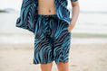 Load image into Gallery viewer, Temi Swim Shorts | Blue Zebra