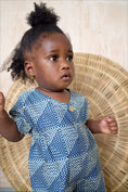 Load image into Gallery viewer, Fola Playsuit | Blue Tile