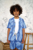 Load image into Gallery viewer, Temi Shirt | Blue Dot Print
