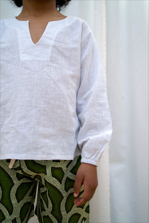 Open image in slideshow, Mali Shirt - Eggshell White
