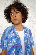 Load image into Gallery viewer, Temi Shirt | Blue Dot Print