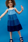 Load image into Gallery viewer, Lola Swing Dress - Indigo Layer