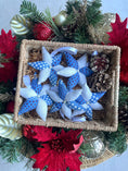 Load image into Gallery viewer, Icy Blue Dot Superstar Ornament