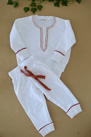 Open image in slideshow, Kamso Embroidered Loungesuit
